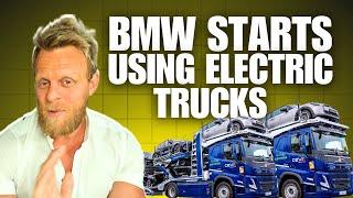 BMW Is shipping gas powered cars to dealers using Electric Trucks