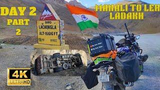 MANALI to LEH LADAKH NONSTOP SOLO RIDE (Day 2 part 2) ULTIMATE FUN DANGEROUS Road #ladakh #bikeride