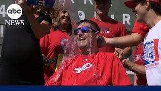 How the Ice Bucket Challenge swept across the world 10 years ago