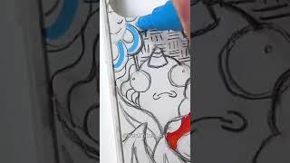 Custom Doodle Phone Case using Posca markers! Satisfying (#Shorts)