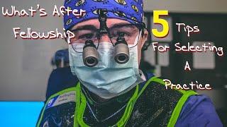 Signing with a practice | Oculoplastic Surgery | 5 tips for selecting a job after training