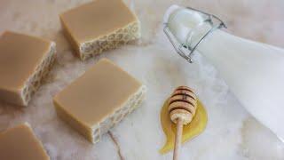 Homemade honey & rice milk soap Natural deluxe soap