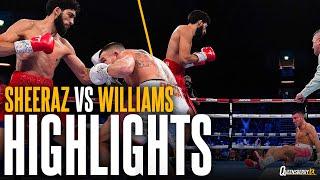 Hamzah Sheeraz vs Liam Williams fight highlights | Ringside angle | Destructive opening round KO 