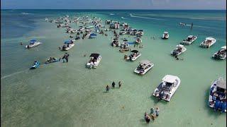 Sand Bar - Wakeboarding - Key Largo | Florida - Drone - Gopro | ISG Miami