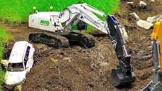 FANTASTIC RC EARTHWORKS ON THE RC CONSTRUCTION SITE WITH AMAZING MODEL MACHINES