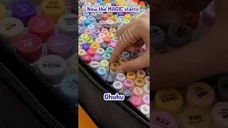 Biggest Ohuhu Markers Set!️#stationery #ohuhu #ohuhumarkers #ohuhucommunity |Riya's Amazing World