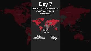 Day 7 of getting a comment from every country in the world