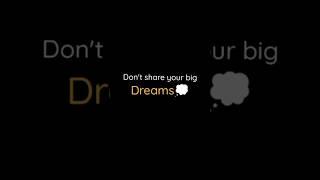 Don't share your big dreams.... 🩺#studymotivationalshorts #success #neetaspirents