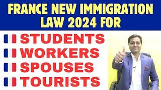 France New Immigration Law 2024 for Students / Workers / Spouses / Tourists | Good News Big Update