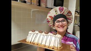 Tarta Pirámide de Galletas Fácil sin horno