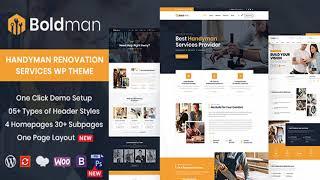 Boldman - Handyman Renovation Services WordPress Theme | Themeforest Website Templates and Themes