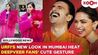 Urfi Javed wears a fur jacket in HOT weather | Deepika-Ranveer fans SUGGEST cute names for baby girl