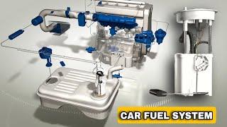 CAR Electric Fuel Injection System Fully Explained in Urdu Hindi | EFI | Fuel pump working animation