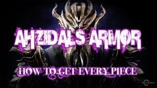 Skyrim: DragonBorn Ahzidal's Armor - How to get every piece