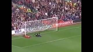 Gigi Casiraghi goal vs Liverpool, Phil Babb into the post ouch!