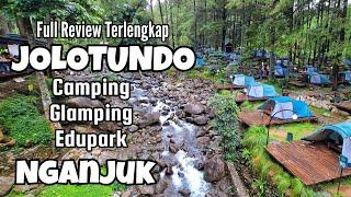 JOLOTUNDO Glamping Camping & Edupark Nganjuk‼️ Full Review Wisata Alam Hutan Pinus Tepi Sungai‼️