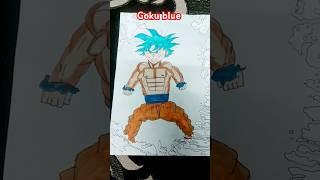 How to make the drawing of Goku Blue ##shortsvideo##kt