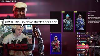 xQc Shocked by Donald Trump Skin in "Off The Grid" Game