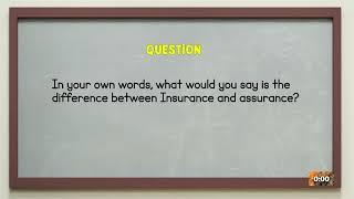 Principles of Business - Grade 10: Insurance and Assurance Pt. 1