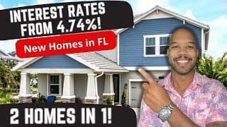 Inside 2 New Construction Florida Homes For Sale | It's Like Having 2 HOMES in 1! Check These Out!