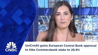 UniCredit gains European Central Bank approval to hike Commerzbank stake to 29.9%