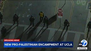 Police descend on UCLA after pro-Palestinian encampment appears on campus