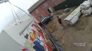 Кран-манипулятор. HIAB.Перевозка и выгрузка морожениц.