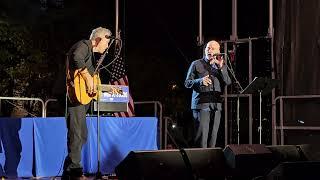 Michael Stipe and Jason Isbell at Harris/Walz rally, Schenley Plaza, Pittsburgh, PA 10/4/2024