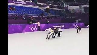 Olympics 2018 Gala Practice - Yuzuru Hanyu, Javi & Misha try bobsledding