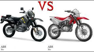 Suzuki DR Z 400 vs Honda CRF 230 Test specification comparison