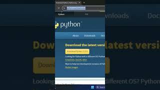 How to download python #python #shortsfeed #coding #windows #viral #shortsfeed #shorts
