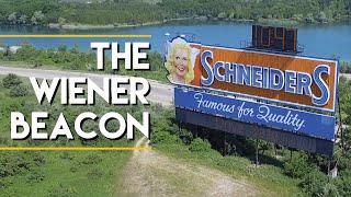 Fly Over The WIENER BEACON | SCHNEIDERS BILLBOARD | HWY 401 | ALMOST HOME SIGN