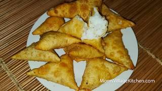 Rice Samosas  - Ugandan African Food - Mom's Village Kitchen