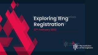 Exploring IEng registration workshop