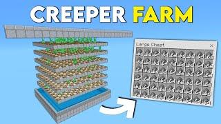 THE BEST 1.21 CREEPER FARM in Minecraft Bedrock!