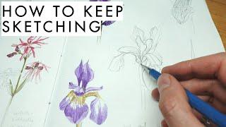 4 easy tips for your sketchbook practice | how to keep sketching