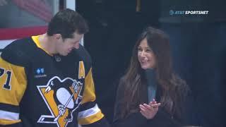 Evgeni Malkin's 1000th NHL game ceremony in Pittsburgh (23 nov 2022)