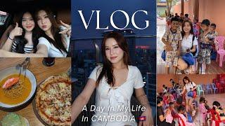 VLOG #3 A Day In My Life In Cambodia | Charity | Girls night out️