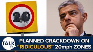 Crackdown On "Ridiculous" 20mph Zones | Sadiq Khan Blasted By Howard Cox