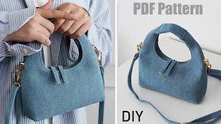 DIY Sweet BAG Design from Denim Cloth tutorial +PDF Pattern / HOW TO MAKE A PURSE