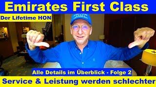 EMIRATES First Class (Schlechter Service 2) Der Lifetime HON #derhon #emirates #emiratesairline