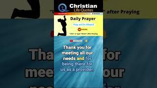 Daily Prayer | Christian Quotes  #shorts #prayer #pray