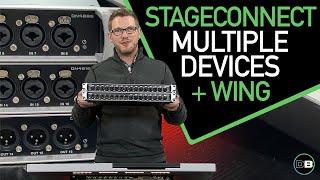 Multiple StageCONNECT devices with the Behringer Wing