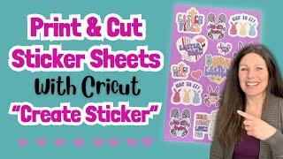 Make Sticker Sheets with Cricut's "Create Sticker" and Teckwrap's Sticker Vinyl using Print then Cut