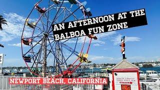 An Afternoon at the Balboa Fun Zone.  Newport Beach.  California