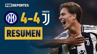  ¡PARTIDO INCREÍBLE Y EMPATE FINAL! | Inter 4-4 Juventus | #SerieAenFOX | HIGHLIGHTS