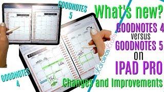 CHANGES and IMPROVEMENTS in Goodnotes 5 vs Goodnotes 4, Goodnotes 5 Review What I like and dont like
