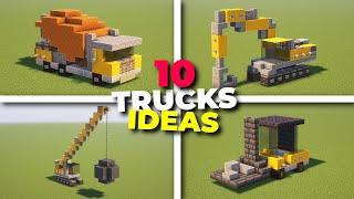 10 Construction Vehicle Build Ideas In Minecraft!