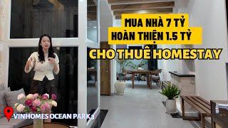 QUÁ TỐI ƯU VỚI CÔNG TRÌNH LIỀN KỀ 56M HOÀN THIỆN 5 TẦNG CHO THUÊ HOMESTAY TẠI VINHOMES OCEAN PARK 3