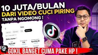 CUMA VIDEO CUCI PIRING DAPAT 10 JUTA PERBULAN, KERJA SAMPINGAN DI TIKTOK AFFILIATE DARI HP AJA!